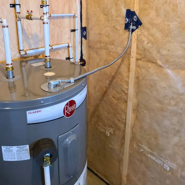 Electric hot water install in Kamloops.